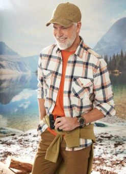 Twill Long Sleeve Check Shirt