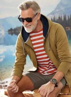 Full Zip Hooded Sweat Top