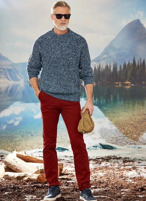 Dark Red Chino 1 Dark Red Chino