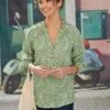 Sage Printed Blouse