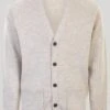 Beige Lambswool Cardigan