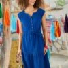 Blue Cotton Dress
