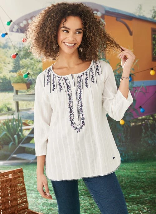 Ivory Embroidered Top 1 Ivory Embroidered Top