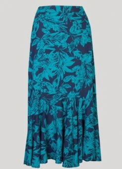 Navy Abstract Printed Skirt 5 Navy Abstract Printed Skirt -Outlet The Wardrobe Edit Store 40577pvs e5c4918439f308f