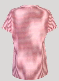 Stripe V Neck T Shirt -Outlet The Wardrobe Edit Store 40710pvs 9ed7e7bd5f94ddf