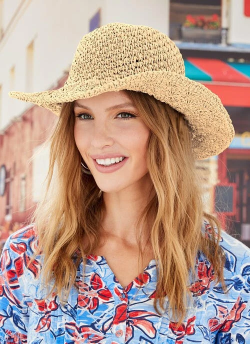 Natural Crochet Sun Hat 2 Natural Crochet Sun Hat - Image 2