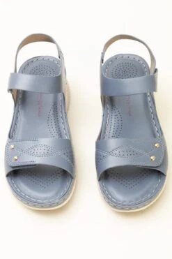 Blue Sport Wedge Sandal -Outlet The Wardrobe Edit Store 41153pvs 846257922a99298