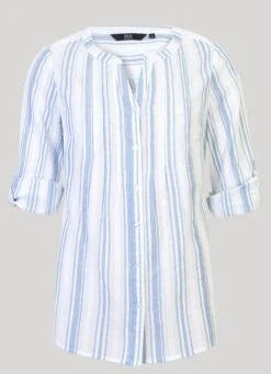 White Striped Blouse