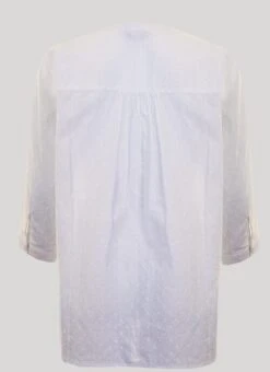 White Cotton Dobby Blouse -Outlet The Wardrobe Edit Store 41511pvs 88ba1f7018da0c3