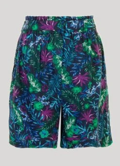Navy Tropical Printed Shorts -Outlet The Wardrobe Edit Store 41706pvs b34d9df3418fe02