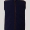 Suede Trim Fleece Gilet