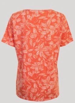 Print V Neck T Shirt -Outlet The Wardrobe Edit Store 41776pvs b0b98773bbace71