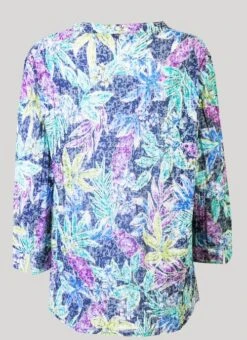 Blue Floral Printed Blouse -Outlet The Wardrobe Edit Store 41817pvs 4dd202c8ee7d488