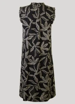 Black Printed Dress -Outlet The Wardrobe Edit Store 41818pvs 3cc8c11311b1cc3