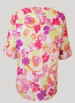 Pink Abstract Floral Printed Blouse 5 Pink Abstract Floral Printed Blouse -Outlet The Wardrobe Edit Store 41875pvs a8bf7161a45dd64