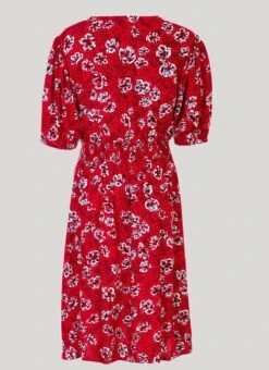 Red Floral Print Tea Dress 7 Red Floral Print Tea Dress -Outlet The Wardrobe Edit Store 41917pvs 0ce7564d75c7464