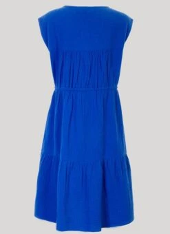 Blue Cotton Dress 5 Blue Cotton Dress -Outlet The Wardrobe Edit Store 41920pvs a97ce101917aa62
