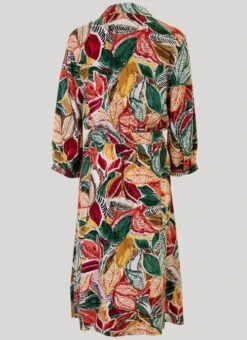 Leaf Print Shirt Dress 5 Leaf Print Shirt Dress -Outlet The Wardrobe Edit Store 41940pvs d2b97701904e6a4
