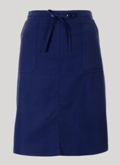 Navy Chambray Skirt