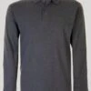 Charcoal Long Sleeve Polo Top