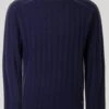 Navy Crew Neck Rib Jumper