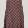 Check Lined Skirt 27"