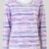 Lavender Stripe Top