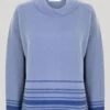 Blue Boucle Stripe Jumper