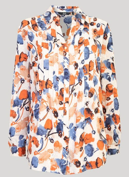 Peach Printed Blouse -Outlet The Wardrobe Edit Store 42529pvs 44d9d246d070762