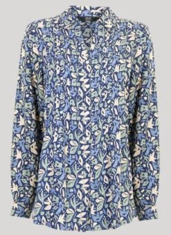 Blue Printed Blouse