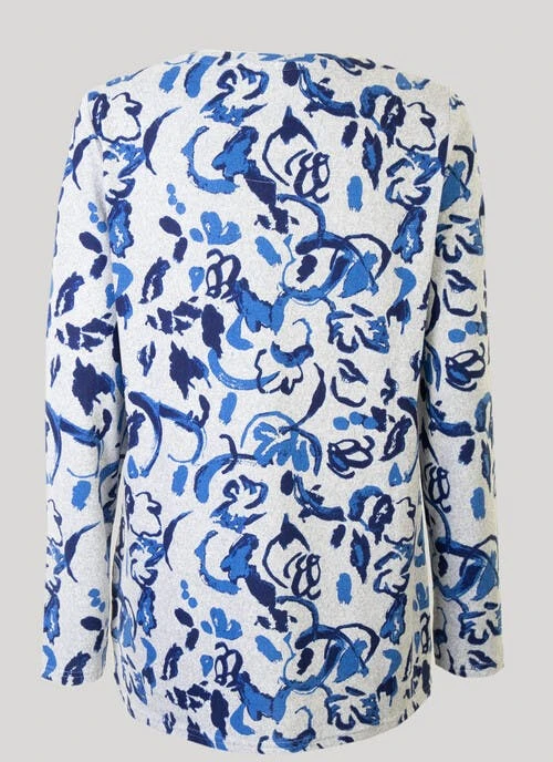 Blue Print Tunic 2 Blue Print Tunic - Image 2