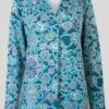 Turquoise Print Top