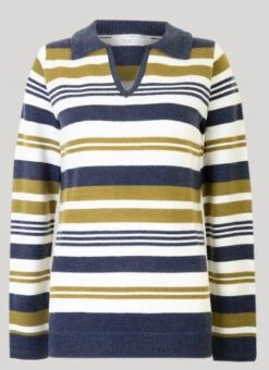 Collared Stripe Jumper