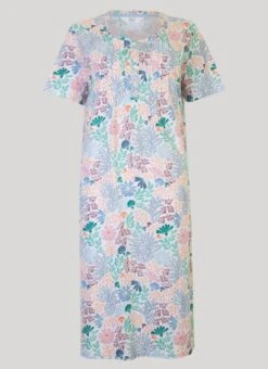 Pink Floral Print Nightdress