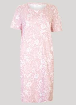 Pink Floral Print Nightie