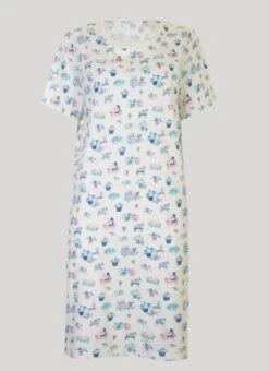 Ivory Print Nightie