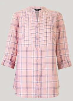 Pink Check Blouse