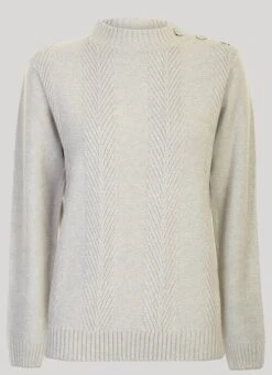 Grey Turtle Neck Jumper