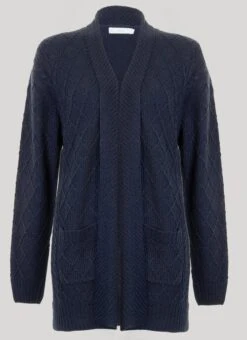 Navy Edge To Edge Cardigan
