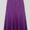 Purple Textured Lined Skirt 27"
