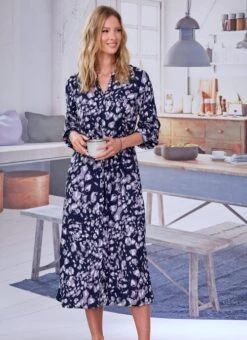 Purple Animal Print Dress