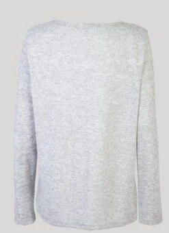 Grey Flower Print Top -Outlet The Wardrobe Edit Store 43415pvs 6569533938aa0c2