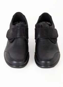 Black Velcro Fastening Snake Shoes -Outlet The Wardrobe Edit Store 43469pvs 7fab30f4bf51b97