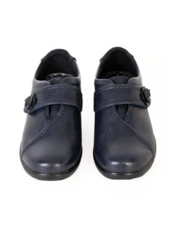 Navy Flower Button Shoes 7 Navy Flower Button Shoes -Outlet The Wardrobe Edit Store 43474pvs c3e6c483a61b479
