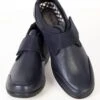 Navy Velcro Fastening Snake Shoes