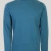 Blue Roll Neck Jersey Top