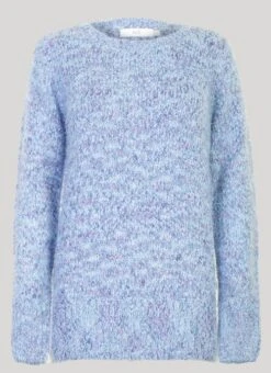 Blue Textured Jumper