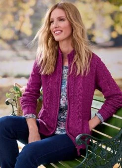 Pink Cotton Cardigan