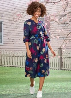 Floral Printed Midi Dress