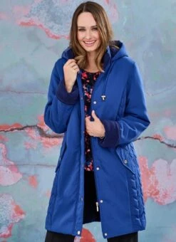 Blue Coat Quilted & Hood